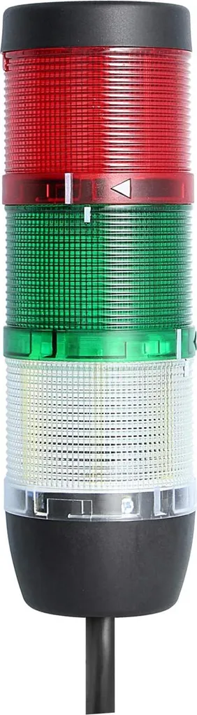 Colonna Segnaletica STEX24 Bianca-Verde-Rossa LED 24V | 10m Cavo SS70-OB3