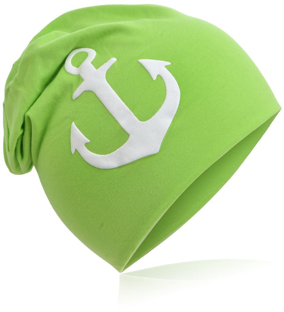 Kinder Beanie Gross Anker Gruen L
