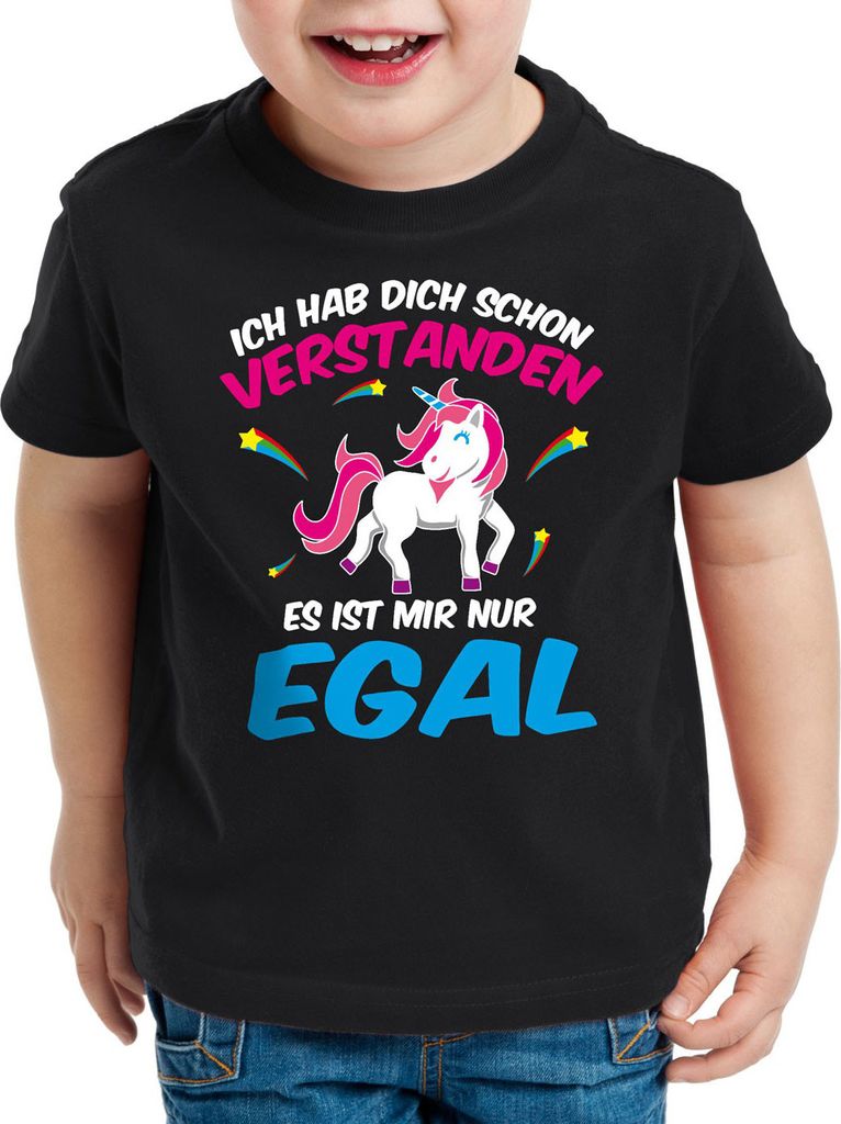 BaumwolleCloud Ich hab dich schon verstanden - es ist mir nur egal Kinder T-Shirt Einhorn Unicorn