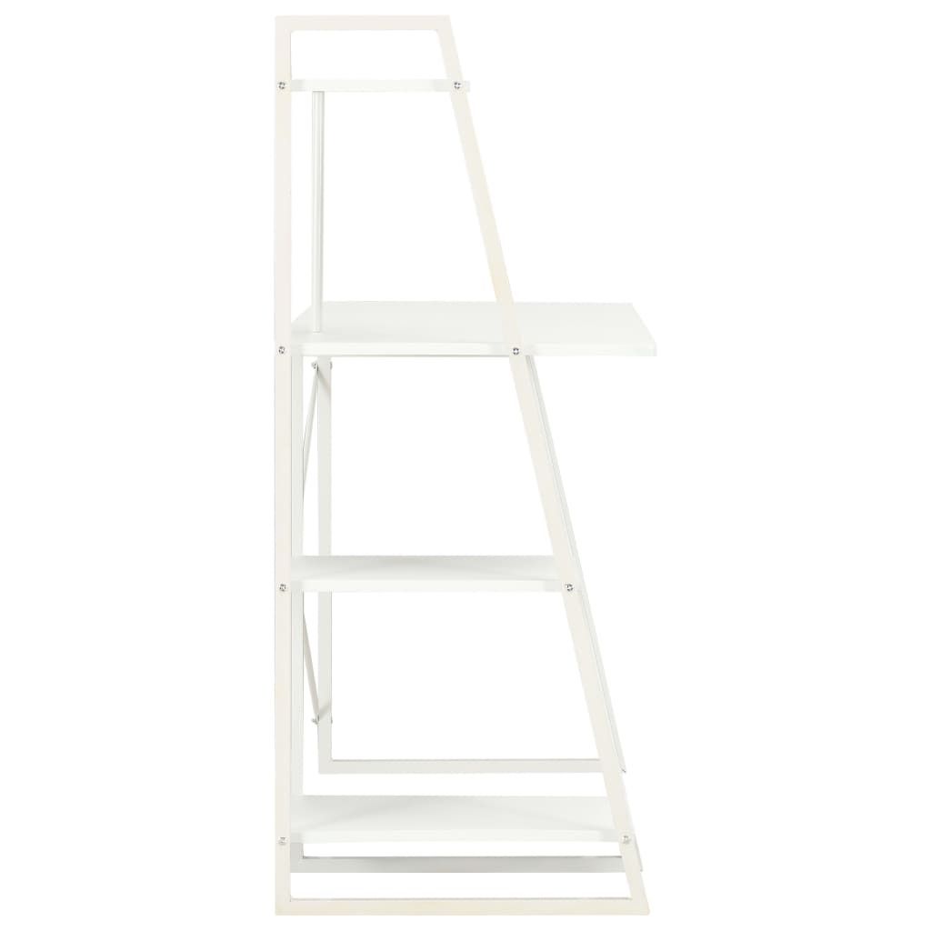 "Winterschlussverkauf "Schreibtisch/Büro-Möbel - CLORIS - Computertisch moderner - mit Regaleinheit Weiß 102×50×117 cm - DEMöbel6982081