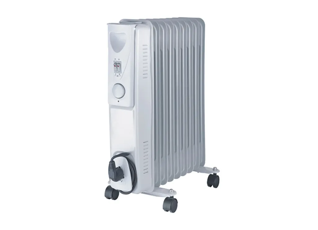 Radiateur à bain d'huile 800W 1200W 2000W 9 lamelles blanc - Chauffage