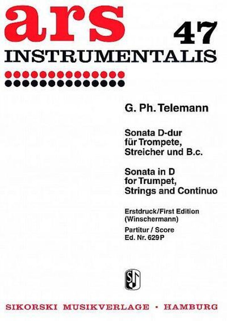 Sonate D-Dur für Trompete,Streicher und Bc