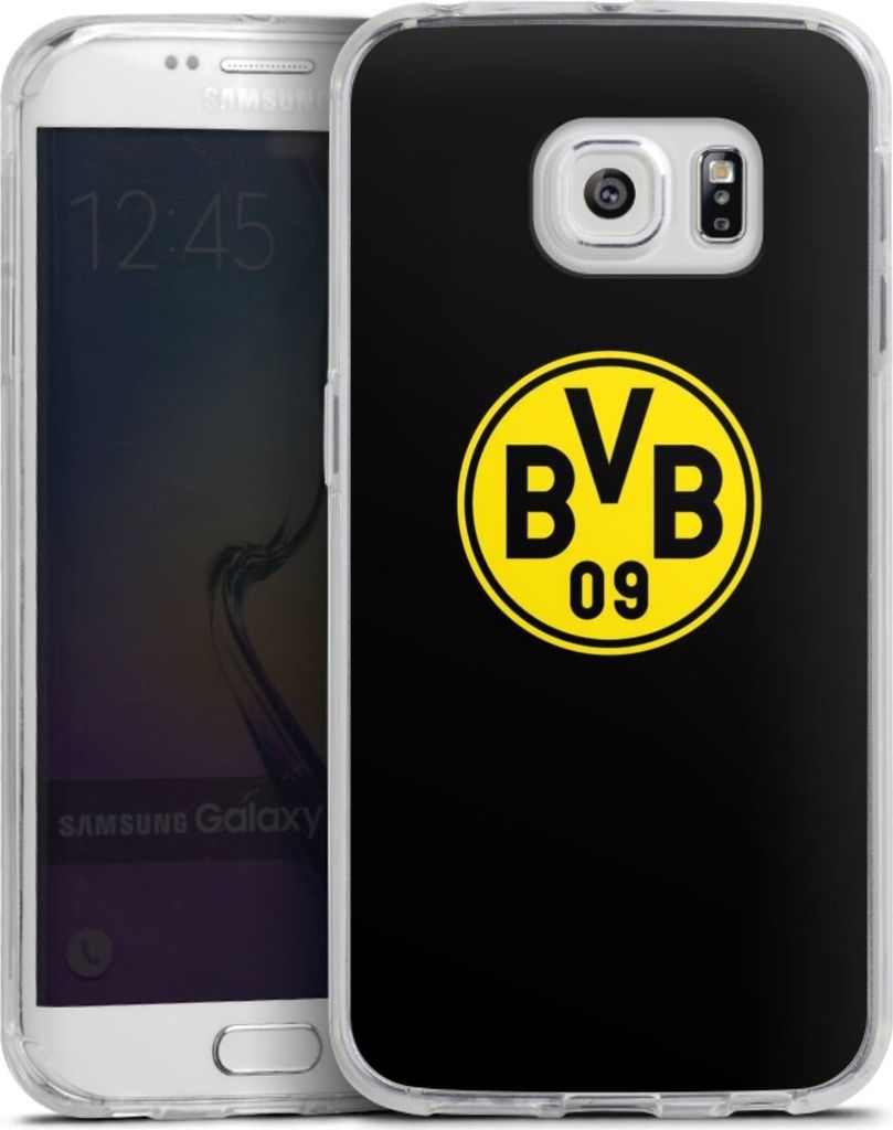 DeinDesign Handyhülle für Samsung Galaxy S6 Edge Silikon Hülle Case Smartphone Schutzhülle BVB Borussia Dortmund Logo