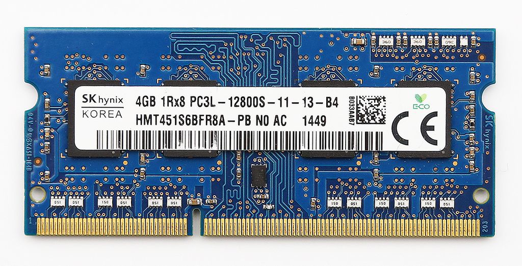 SK Hynix SO-DIMM 4GB Arbeitsspeicher (DDR3, 204-Pin, Produktbild 