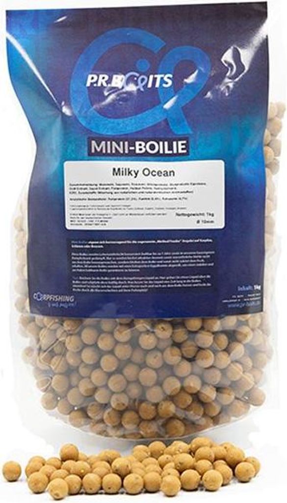 P.R. Baits Mini-Boilies Milky Ocean 1 kg 10 mm