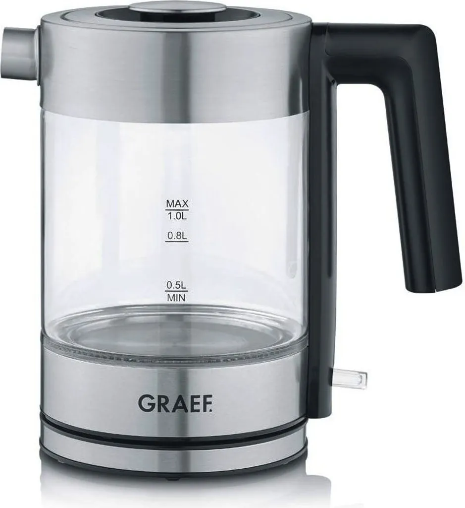 Bouilloire Graef WK 300 Verre et Acier Inoxydable Sans BPA 1,2L