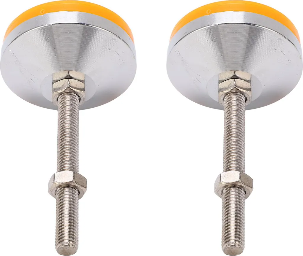 Solution Anti-Bruit et Stable : Pied de Meuble Réglable en Acier 2 Unités