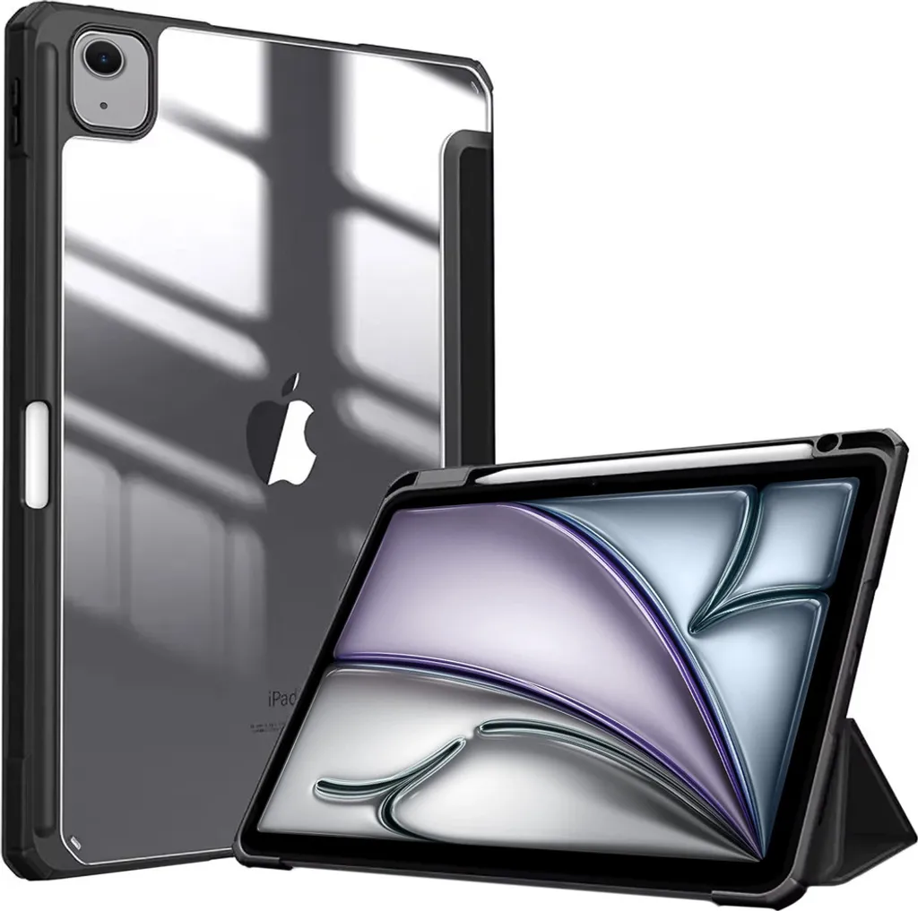 Custodia iPad Air 13 2024 Nera - Protezione Trasparente per Creativi