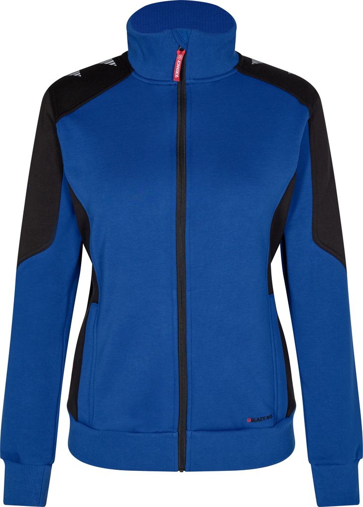 F. Engel Galaxy Damen Sweatcardigan, Surfer Blue/Schwarz, Produktbild 