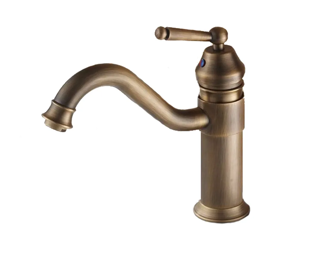 Miscelatore Lavabo THEMIS KRAN Retro Ottone Spazzolato - Qualità LAUFERI
