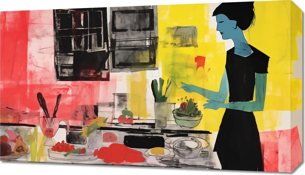 Décoration Murale Cuisine 70x40 cm Réflexions Culinaires pour l'Ambiance