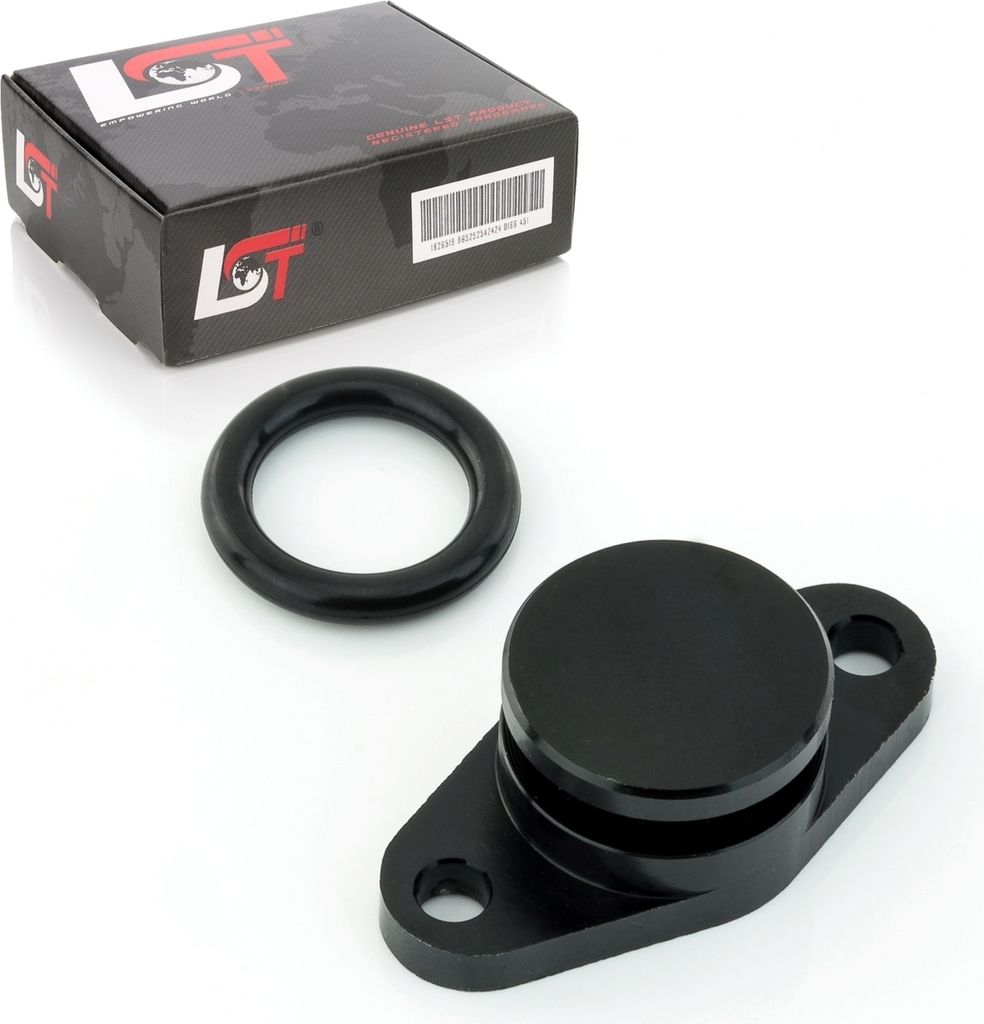 Drallklappe 22mm schwarz Alu mit O-Ring Ansaugbrücke für BMW X5 X6 3er 5er 7er