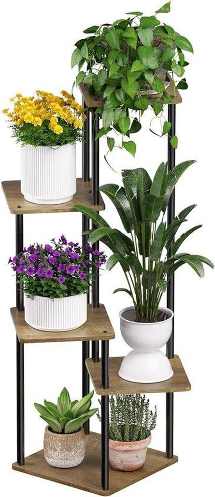 5-Schicht-Metall-Blumenregal für mehrere Pflanzen im Wohnzimmer oder Balkon