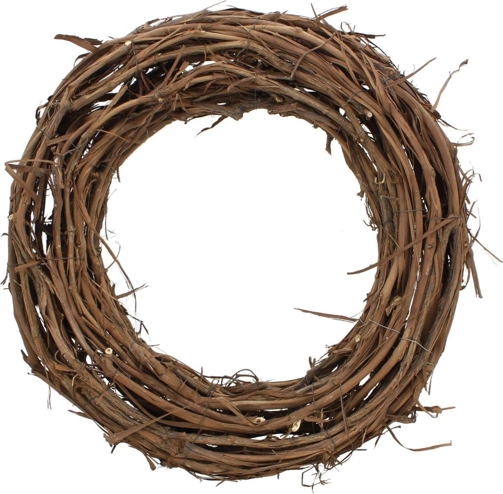 Naturkranz Rustikal" aus Rattan, Ø 50 cm, Wandkranz, Produktbild 