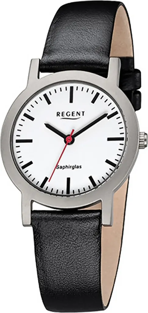 Montre analogique pour femme Regent D2URF1088 en titane et cuir véritable