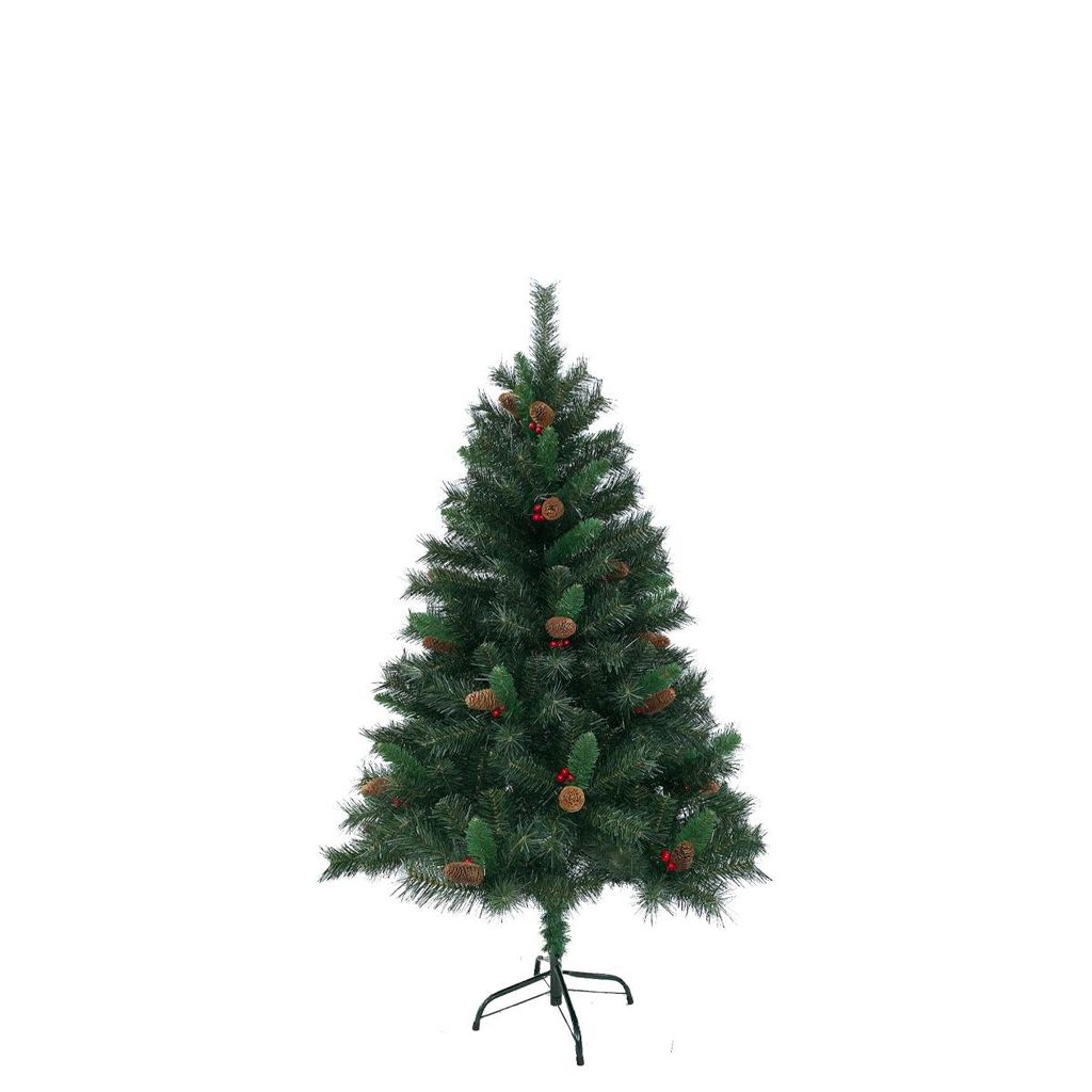 SVITA Sapin de Noël artificiel pommes de pin et baies incl. Image du produit 