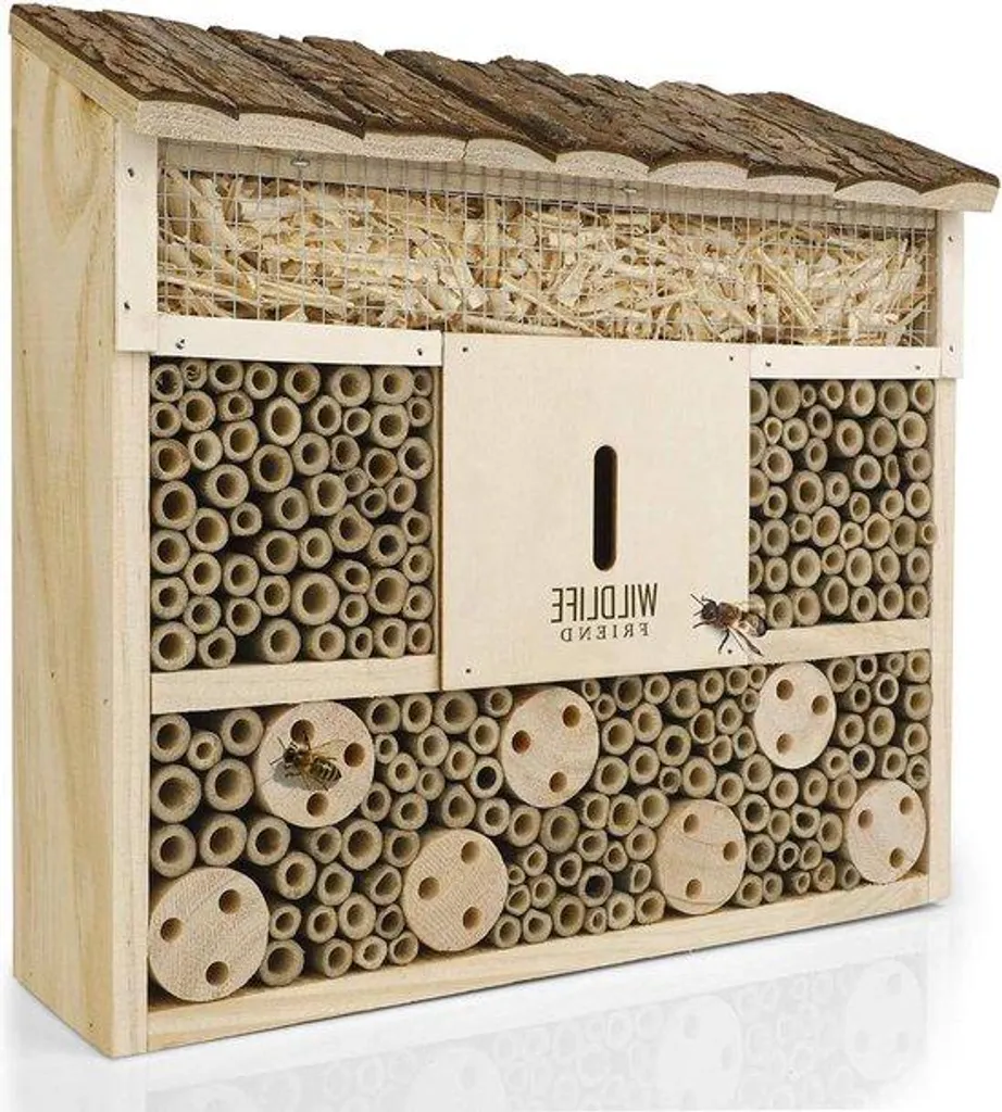 Abri pour abeilles et insectes de jardin pour favoriser la pollinisation