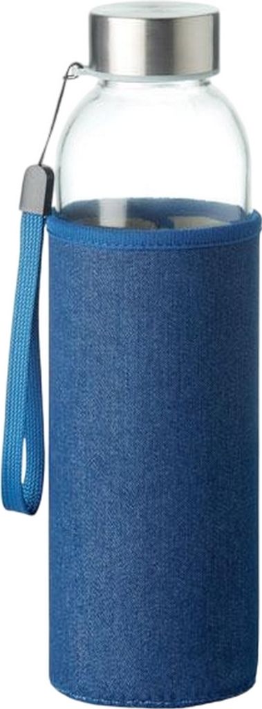 MidOcean - Flasche "Utah", Denim-Look , Glas, 500ml MO1499 (Einheitsgröße) (Blau)