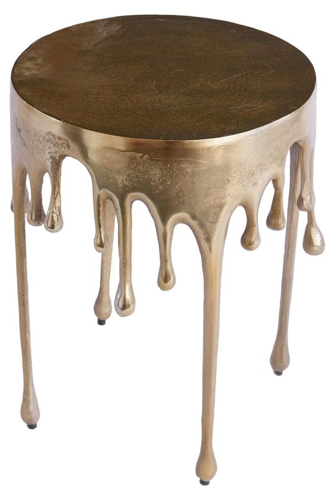 Bijzettafeltje 50cm, gouden design, modern, voor de Productafbeelding 