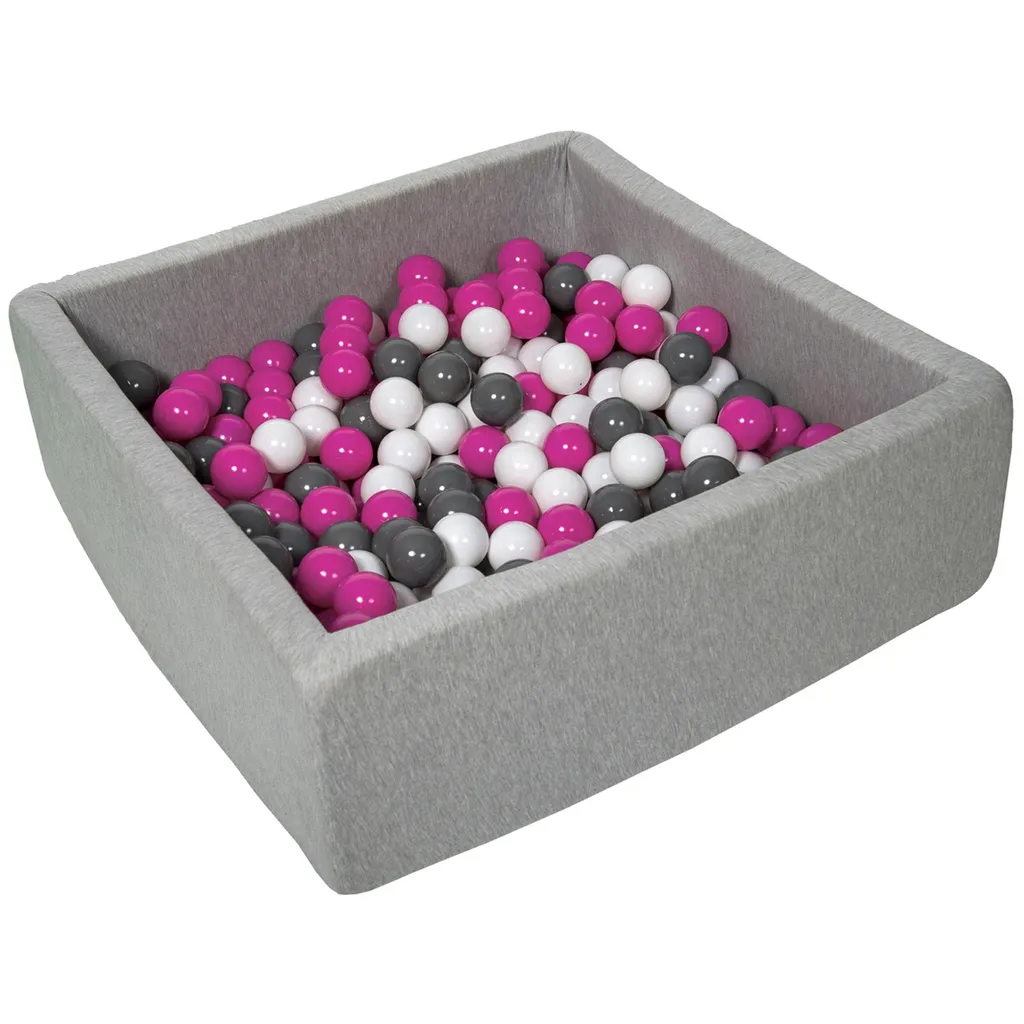 Piscine à balles pour éveil moteur enfant 90x90 cm et 300 balles
