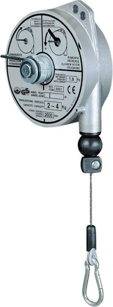 PLANETA Federzug Typ 9321 2-4 kg 2,0 m, mittelschwere Ausführung