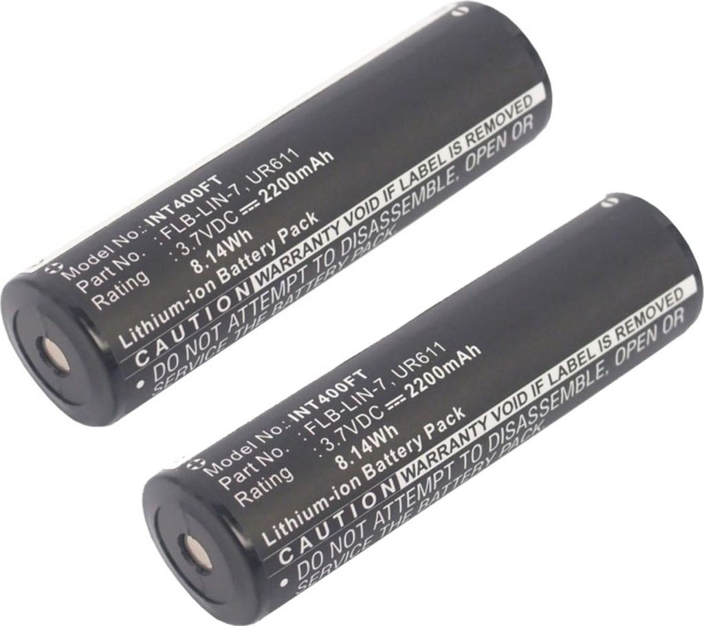 subtel 2x Akku für Beleuchtung / Taschenlampe Kompatibel mit Inova T4, UR611, Kompatibel mit Streamlight 68792 - (2200mAh, 3.7V)