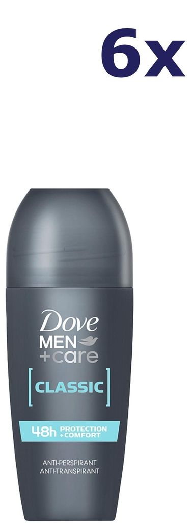 Lot de 6 déodorants à bille Dove - 50 ml - Men+Care Classic Image du produit 