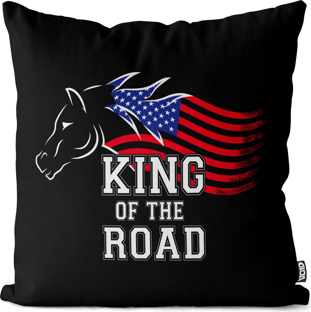 VOID King of the Road Kissenbezug Kissenhülle Outdoor Indoor Amerika America Muscle Car