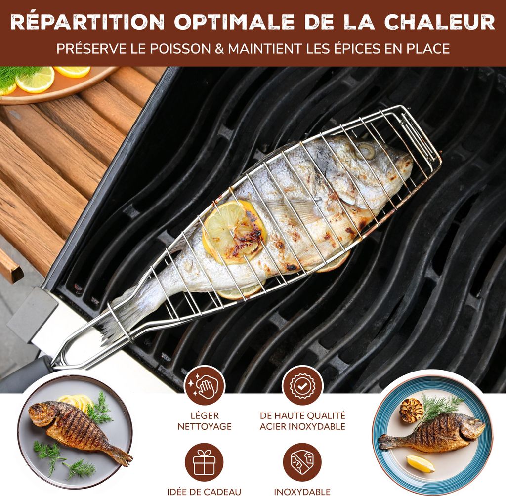 bremermann Porte-poisson-gril, set de 2 Porte-poisson, gril Image du produit 
