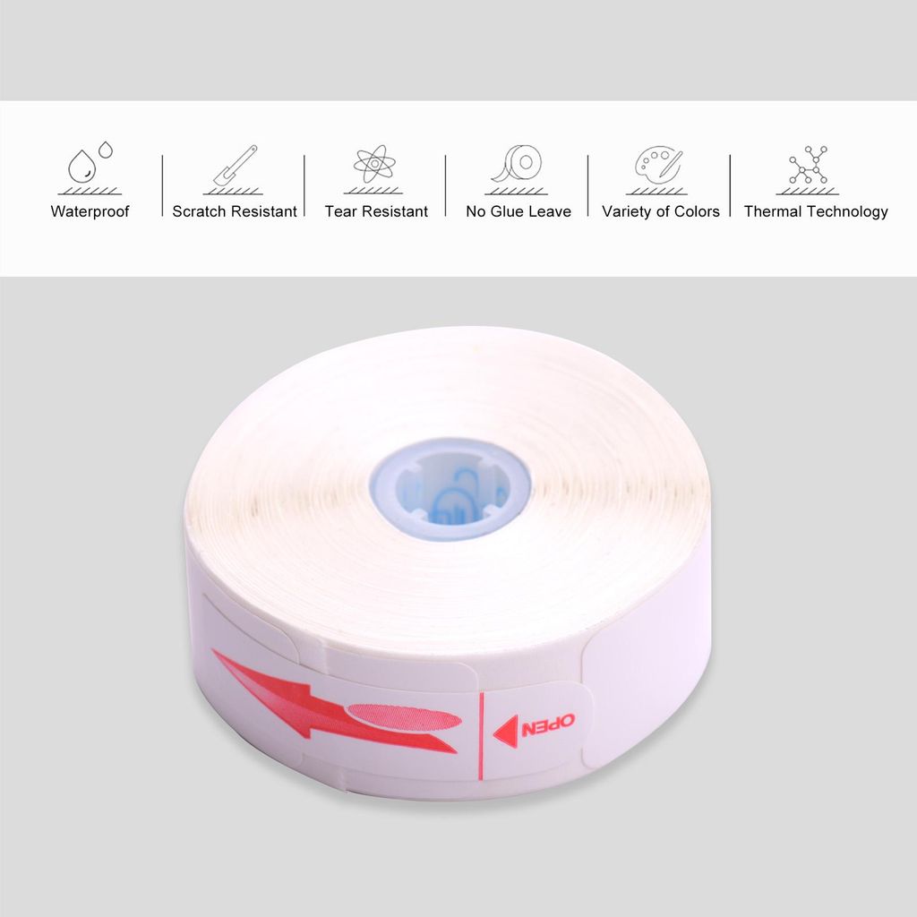 1 Rolle Thermodruck-Etikettenpapier, selbstklebend, Name, Preis, Barcode-Aufkleber, wasserfest, reißfest, für L11-Drucker, 15 x 30 mm, 210 Blatt
