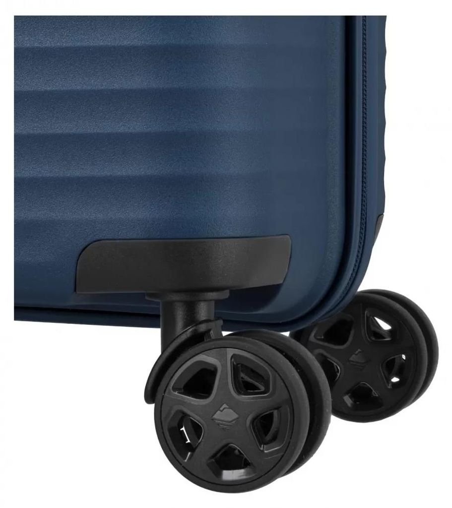 Travelite AIR STRIPE Trolley 4w, marineblauw, model met Productafbeelding 