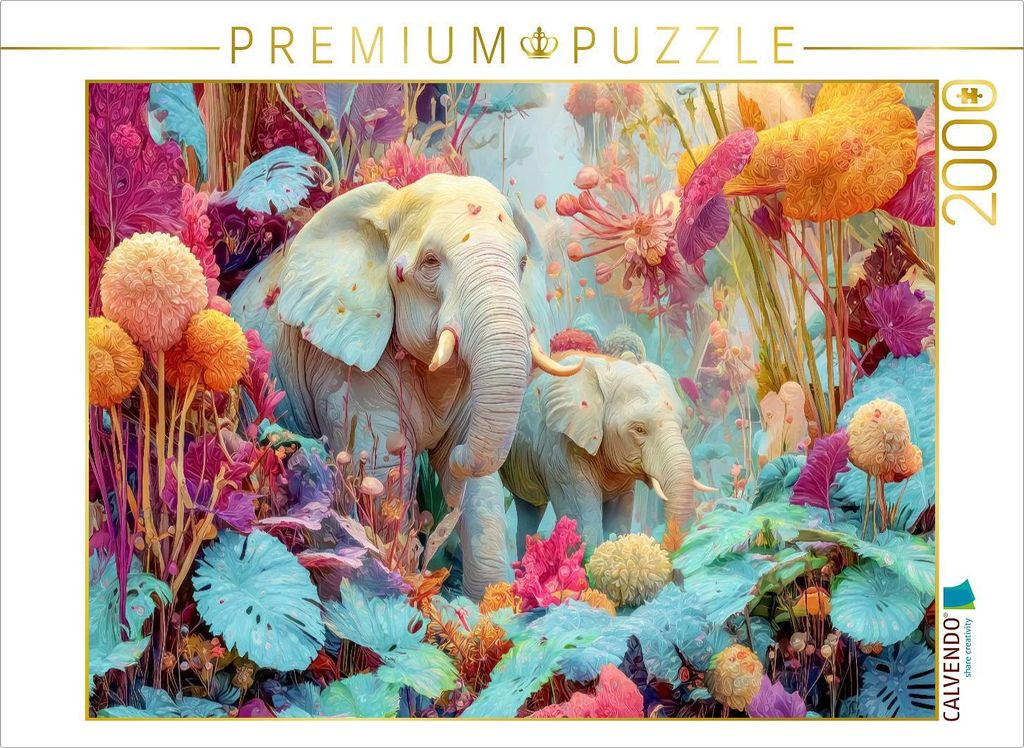 CALVENDO Puzzle Tierische Kreaturen des Dschungels | 2000 Teile Lege-Größe 90x67cm Foto-Puzzle für glückliche Stunden