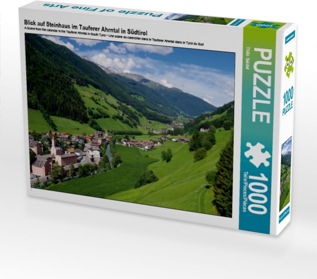 Calvendo Blick auf Steinhaus im Tauferer Ahrntal in Südtirol 1000 Teile Puzzle quer 640x480mm, Seidel Thilo; 7377368