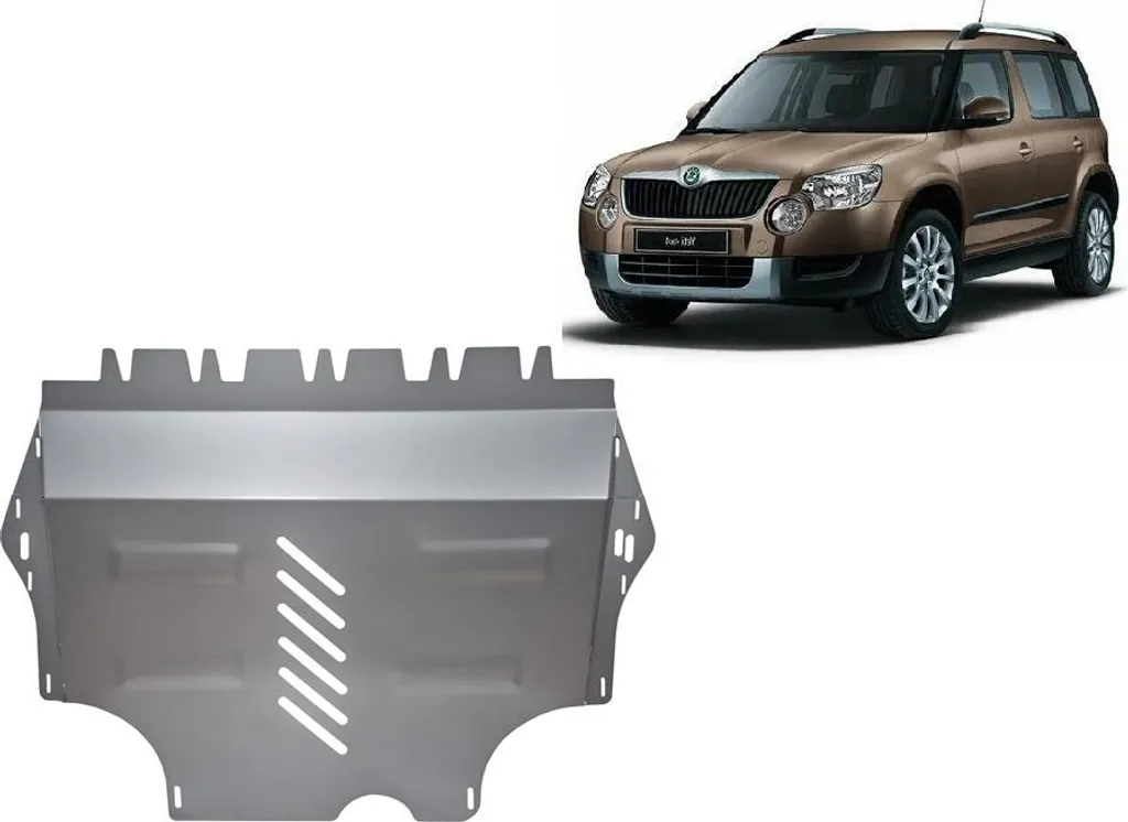 Protection sous moteur Skoda Yeti évite la casse du carter alu