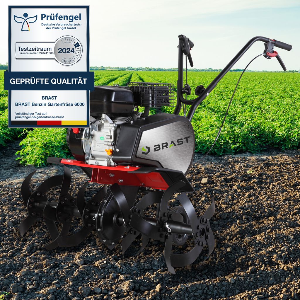 BRAST Benzin Gartenfräse 6000