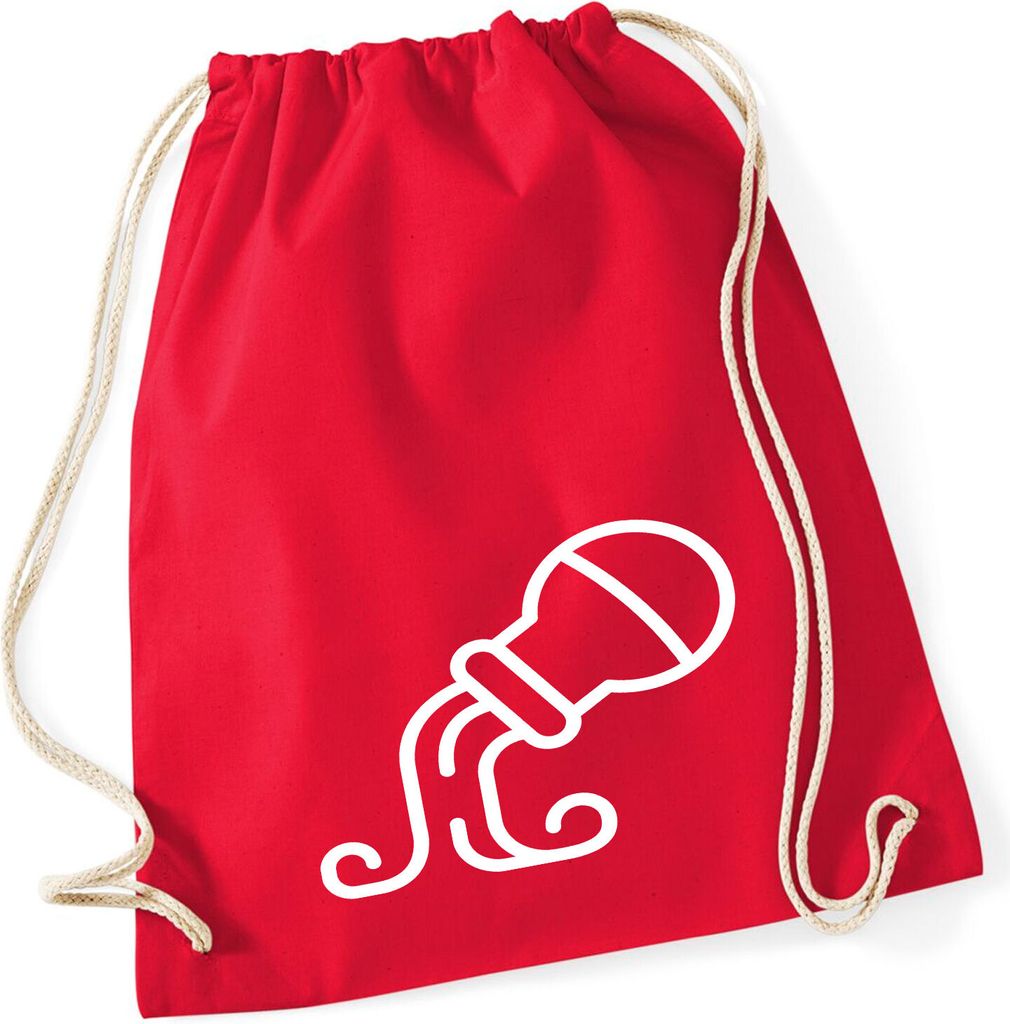 Huuraa Turnbeutel Wassermann Sternzeichen Symbol 12 Liter Classic Red Baumwolle Rucksack Geschenkidee
