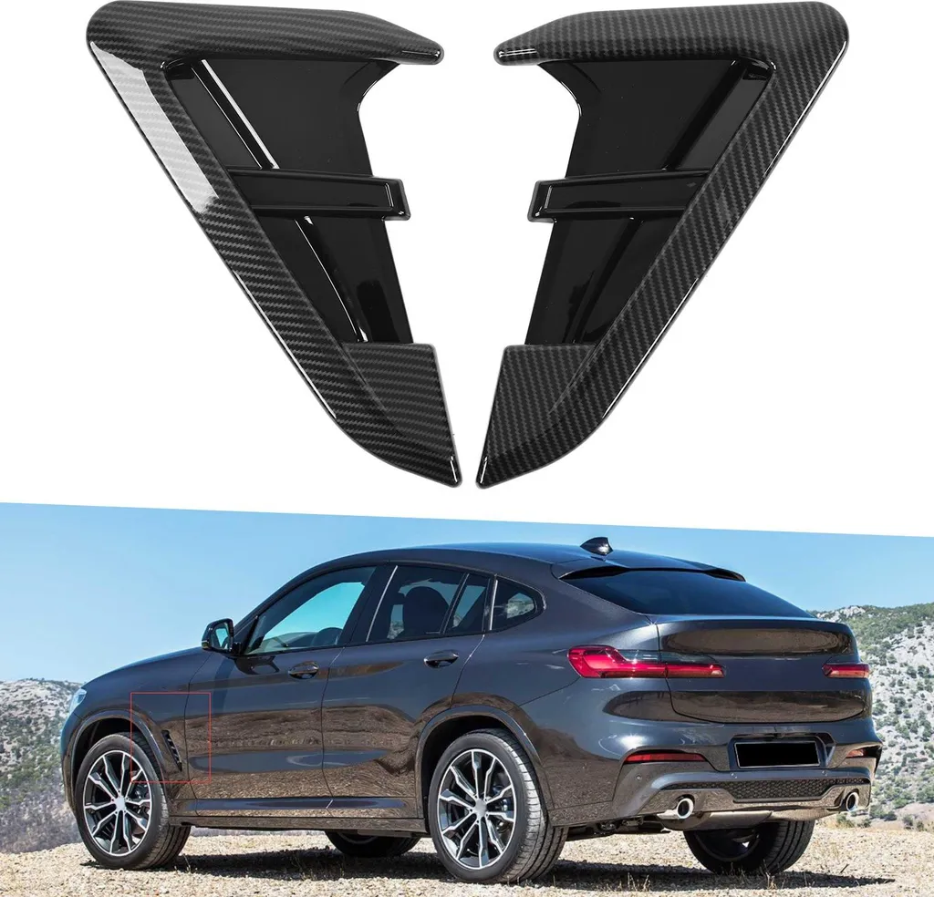 Set 2 Coperture Prese d'Aria BMW X3 G01 18-21 Stile Carbonio