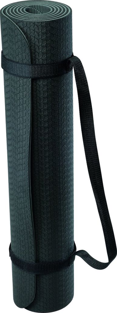 DEUSER Deuser Yoga Matte TPE schwarz/grau SCHWARZ -