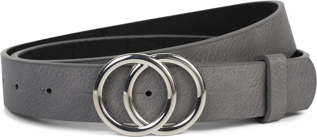 styleBREAKER Damen Gürtel 3 cm | Glänzende Ringschnalle in Produktbild 