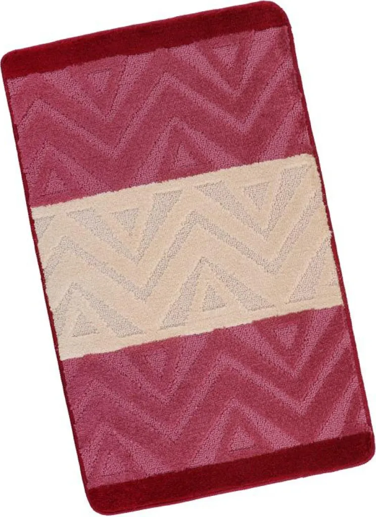 Tappeto Bagno Bordeaux Chevron 60x100 - Il Must-Have per il tuo Feed