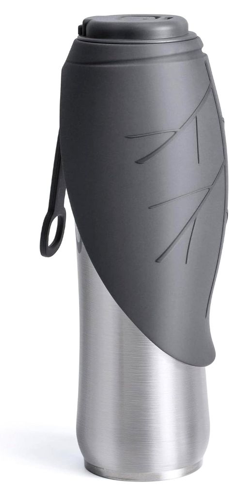 Trinkflasche für Hunde unterwegs, 750 ml isolierte Edelstahlflasche, tragbare Wasserflasche für Hunde, doppelwandig vakuumisoliert