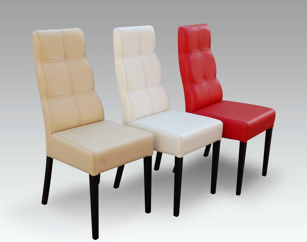 Stuhl Holz Polsterstuhl Esszimmer Luxus Design Lehnstuhl Echtholz Neu