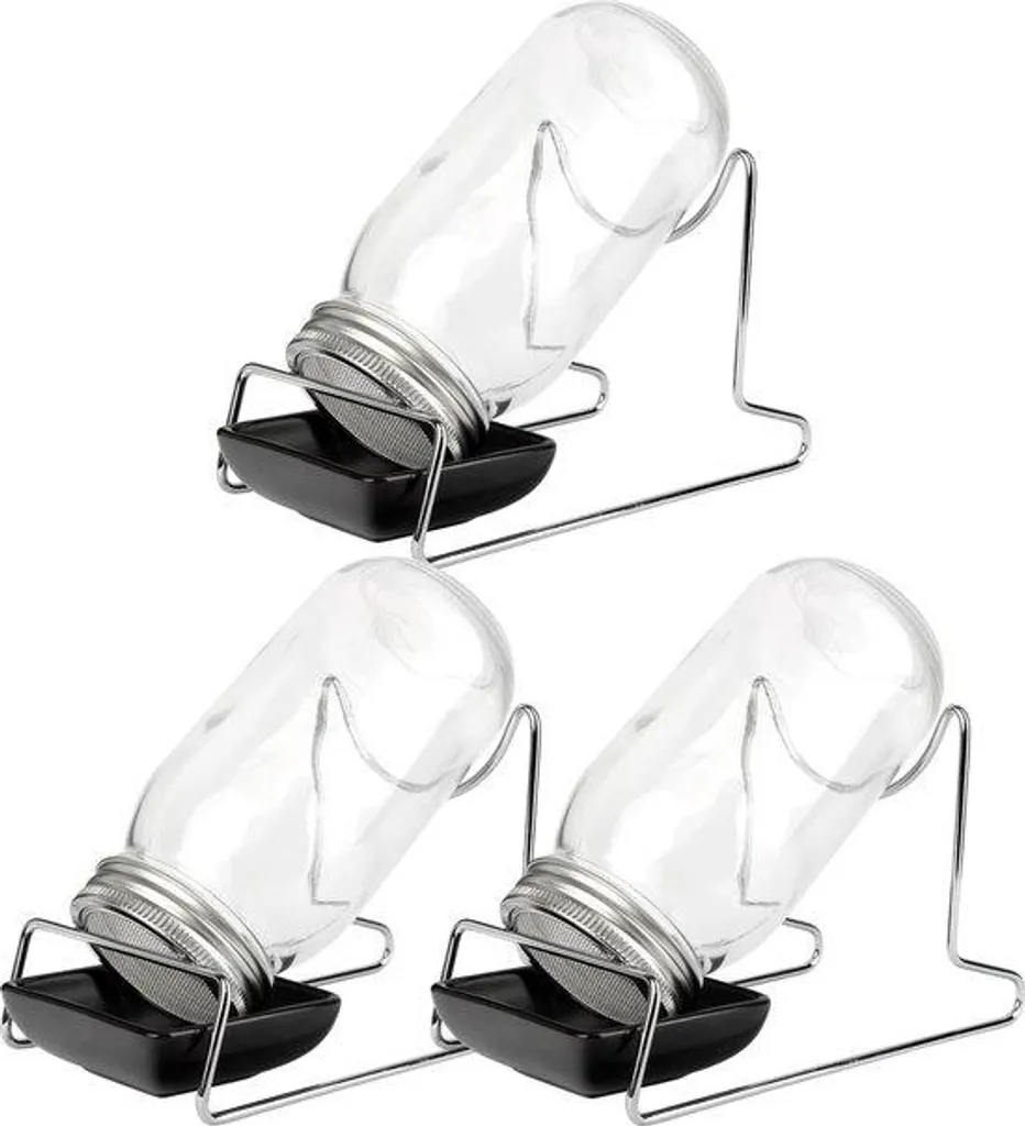 Bocaux de Germination Anti-Moisissure avec Support Drainant - Lot de 3 Kits