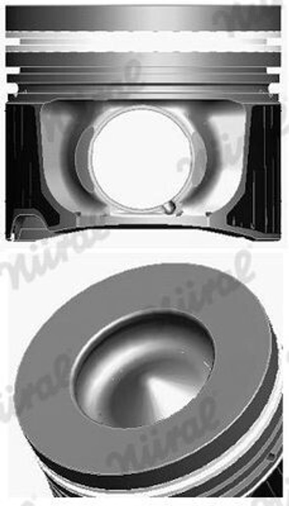 NÜRAL 87-434300-00 Kolben für VW Touareg (7LA, 7L6, 7L7) Phaeton (3D1, 3D2, 3D3, 3D4, 3D6, 3D7, 3D8, 3D9) für AUDI A6 Avant (4F5, C6) A4 Avant Q7