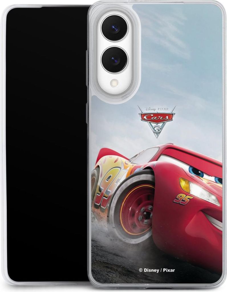 DeinDesign Slim Hülle für Samsung Galaxy S25 Edge Silikon Case Ultra Dünn Handyhülle Cars Lightning Mcqueen 95 Offizielles Lizenzprodukt