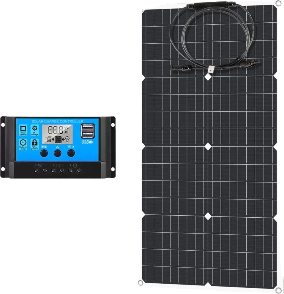Solarpanel, flexibles Design, hohe Effizienz, 50W mit Controller