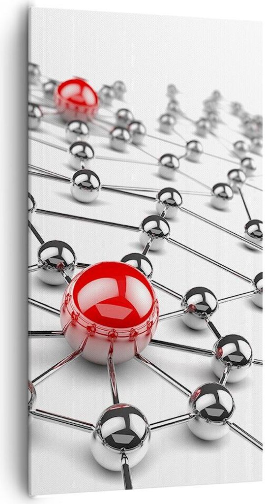 Bild auf Leinwand - Leinwandbild - Abstrakt grafik entwurf computer - 65x120cm - Wand Bild - Wanddeko - Leinwanddruck - Bilder - Kunstdruck - Leinw...