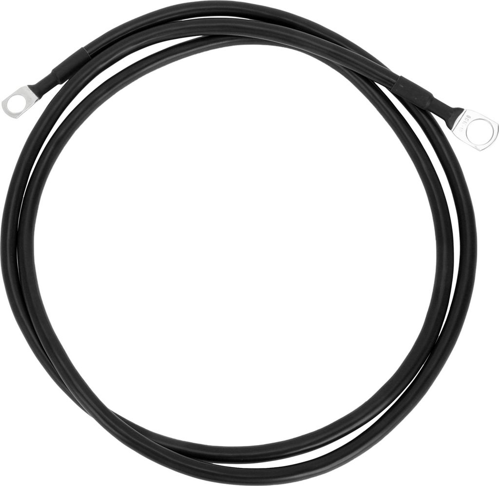 Universal 3/8" Lug 5/16" Lug 7 AWG Gauge 4.5FT Batterie Inverter Kabel Batterie Kabel Verzinntes Kupfer 1 Stück Schwarz