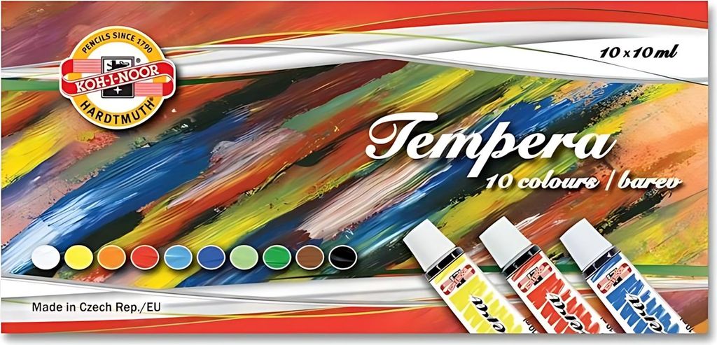 Koh-i-noor barvy temperové/tempery sada 10 x10ml Obrázek produktu 