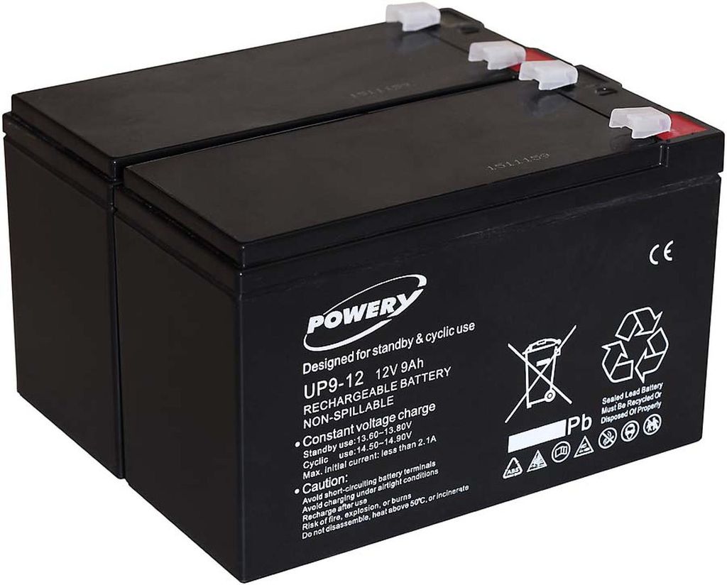 Batterie gel-plomb pour USV APC Smart-UPS SMT750I 9Ah 12V Image du produit 
